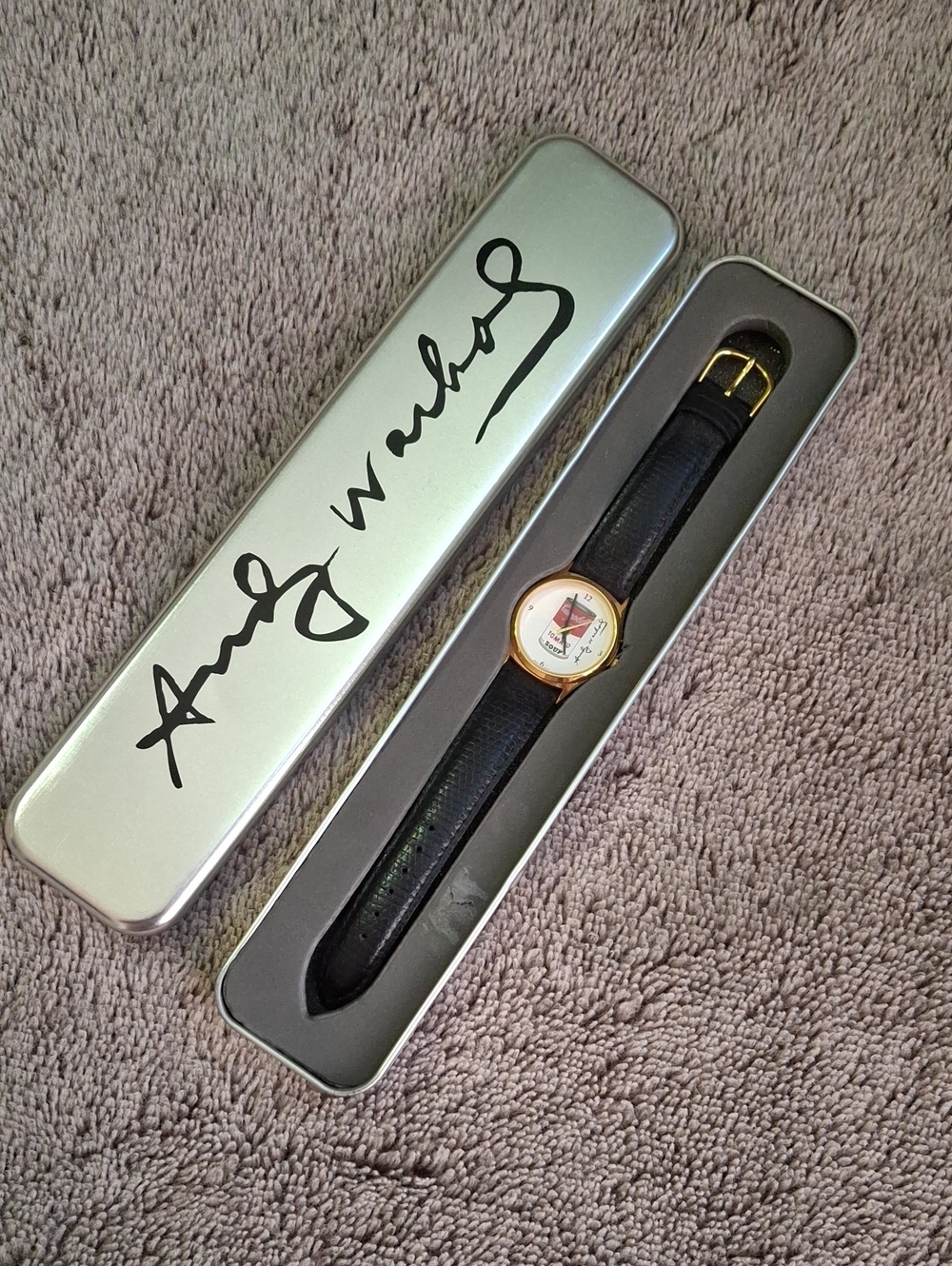 RARE! Andy Warhol Pop Art Watch w/ Collector Case